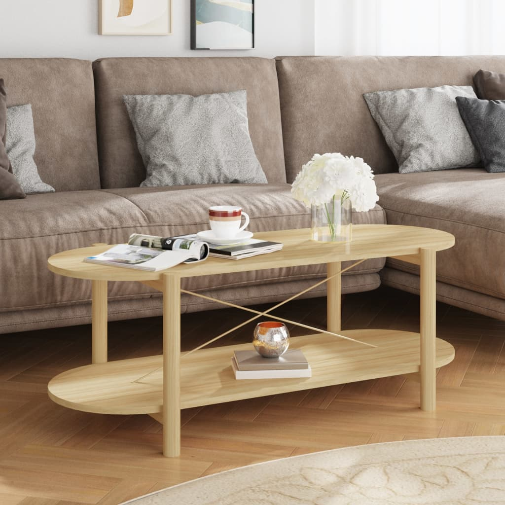 vidaXL Coffee Table 110x48x40 cm Engineered Wood - Sudd