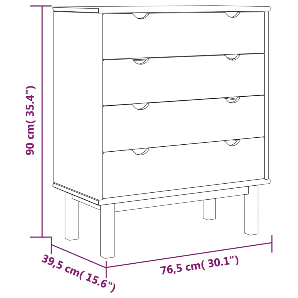 Pine Drawer Cabinet - Sudd