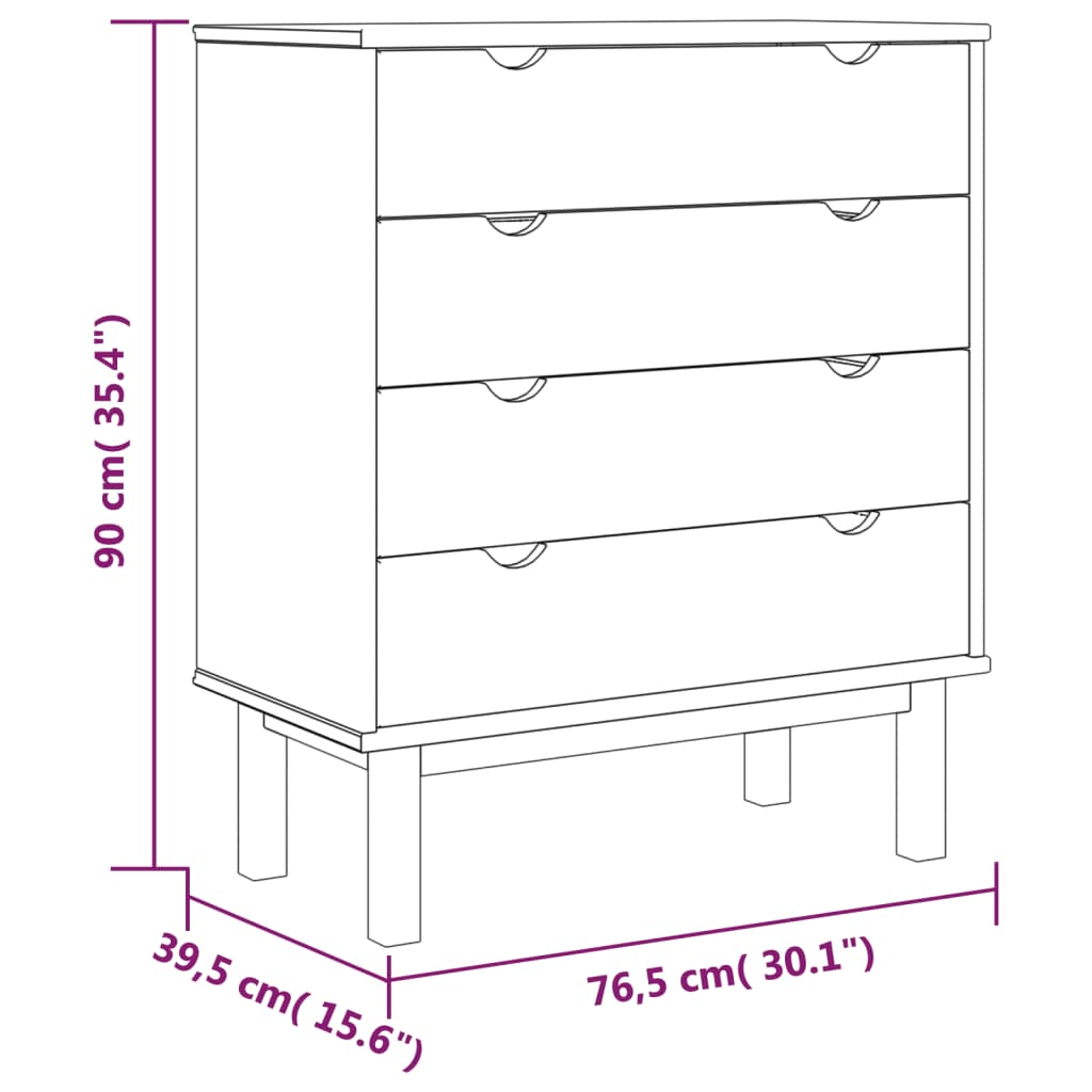 Brown and Grey Drawer Cabinet - Sudd