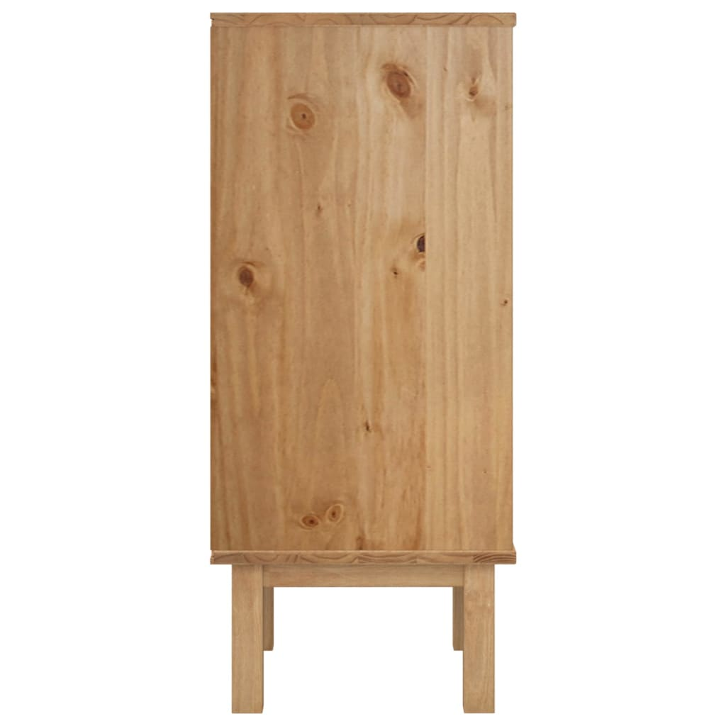 vidaXL Drawer Cabinet OTTA 45x39x90cm Solid Wood Pine - Sudd