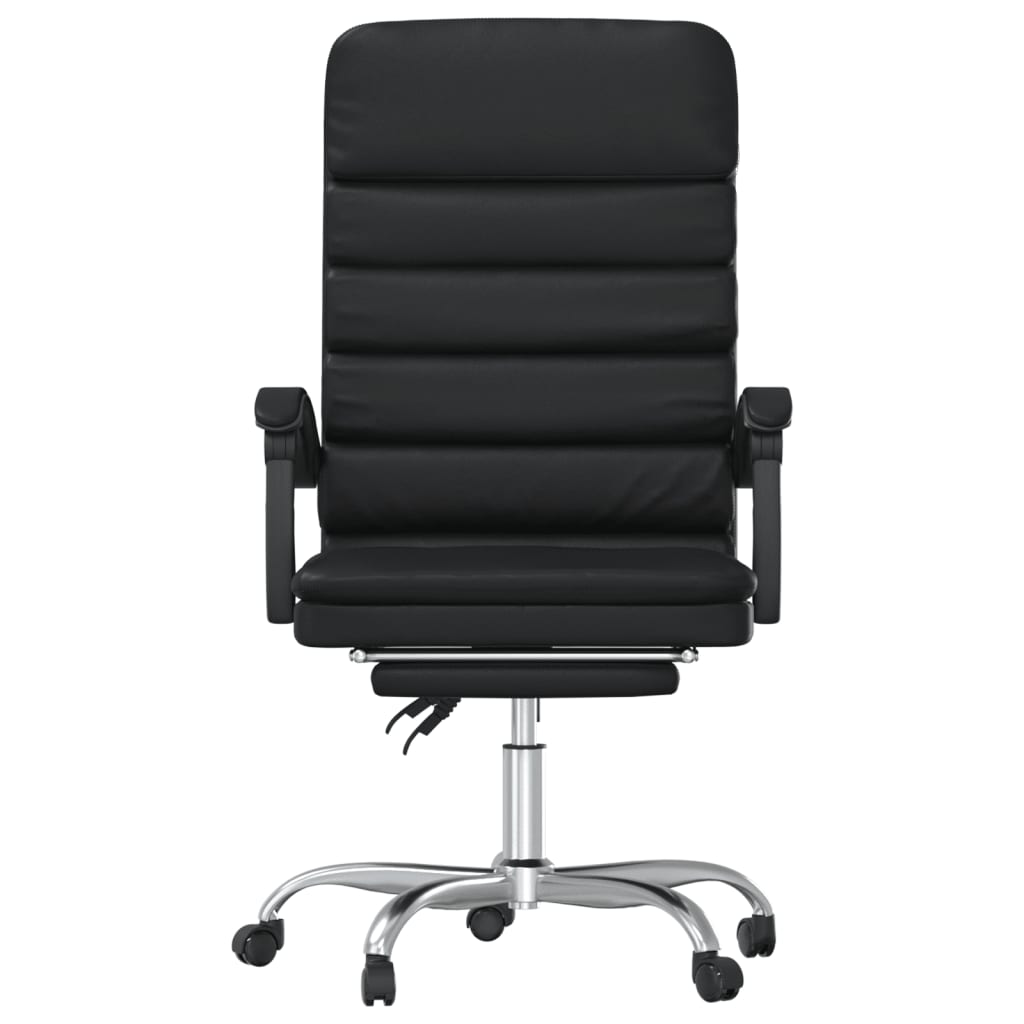 vidaXL Massage Reclining Office Chair Black Faux Leather - Sudd