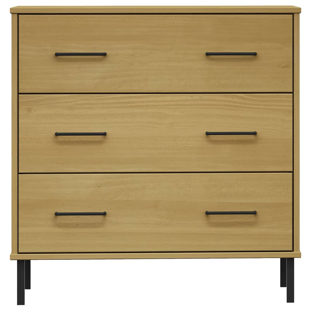 Brown Sideboard with 3 Drawers - Sudd