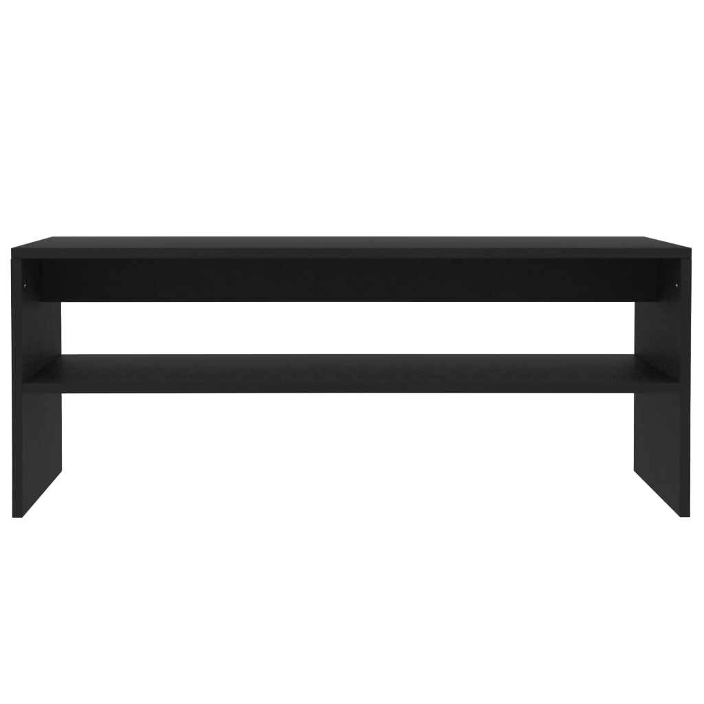 vidaXL Coffee Table Black 100x40x40 cm Engineered Wood - Sudd