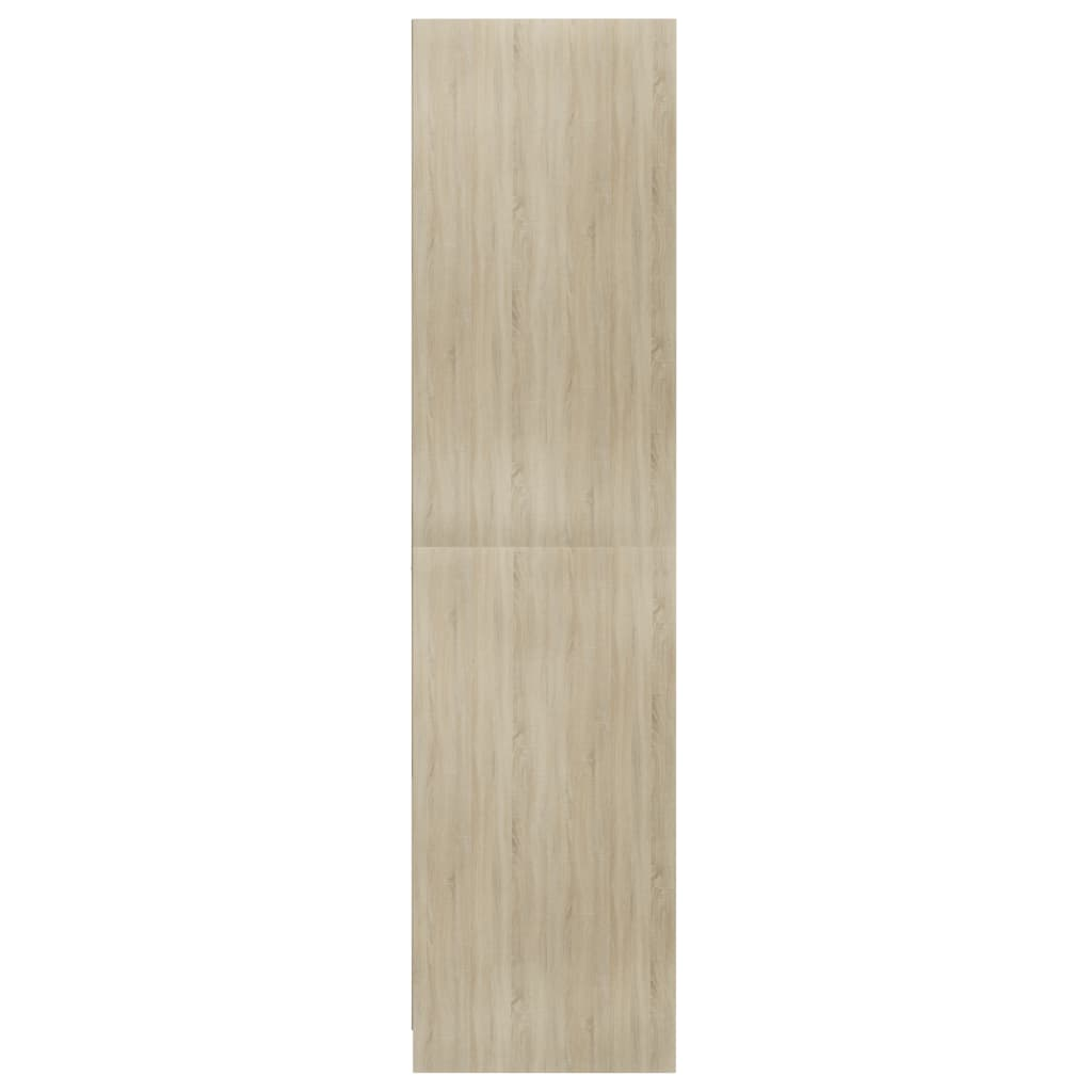 vidaXL Wardrobe Sonoma Oak 100x50x200 cm Engineered Wood - Sudd