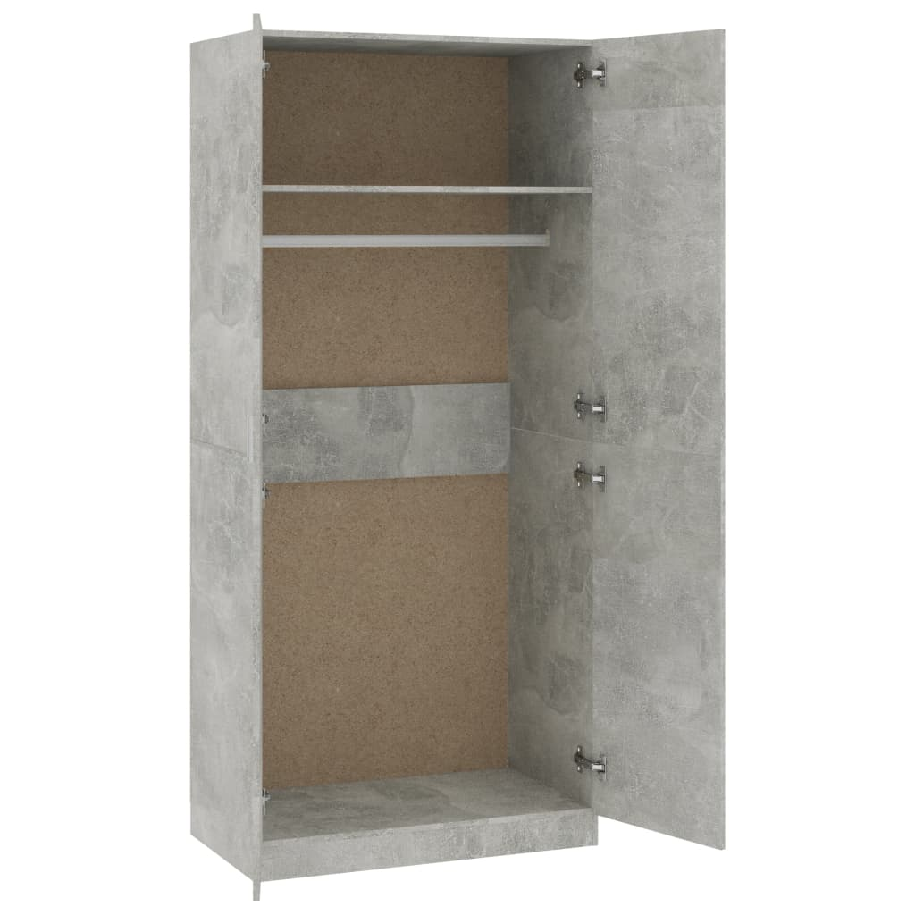 Concrete Grey Wardrobe - Sudd