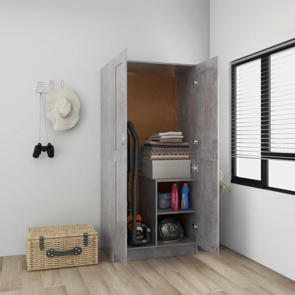 Concrete Grey Wardrobe - Sudd