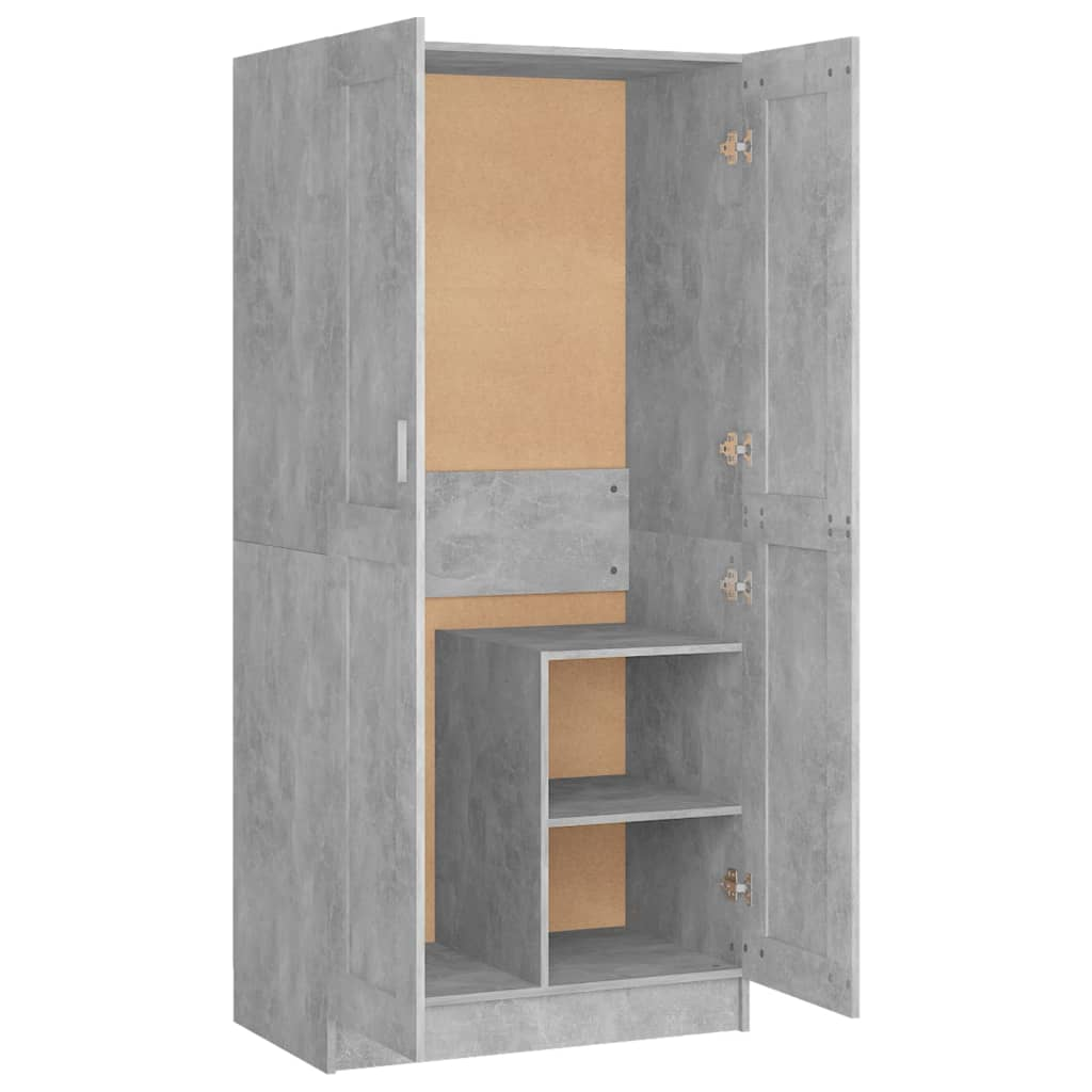 Concrete Grey Wardrobe - Sudd