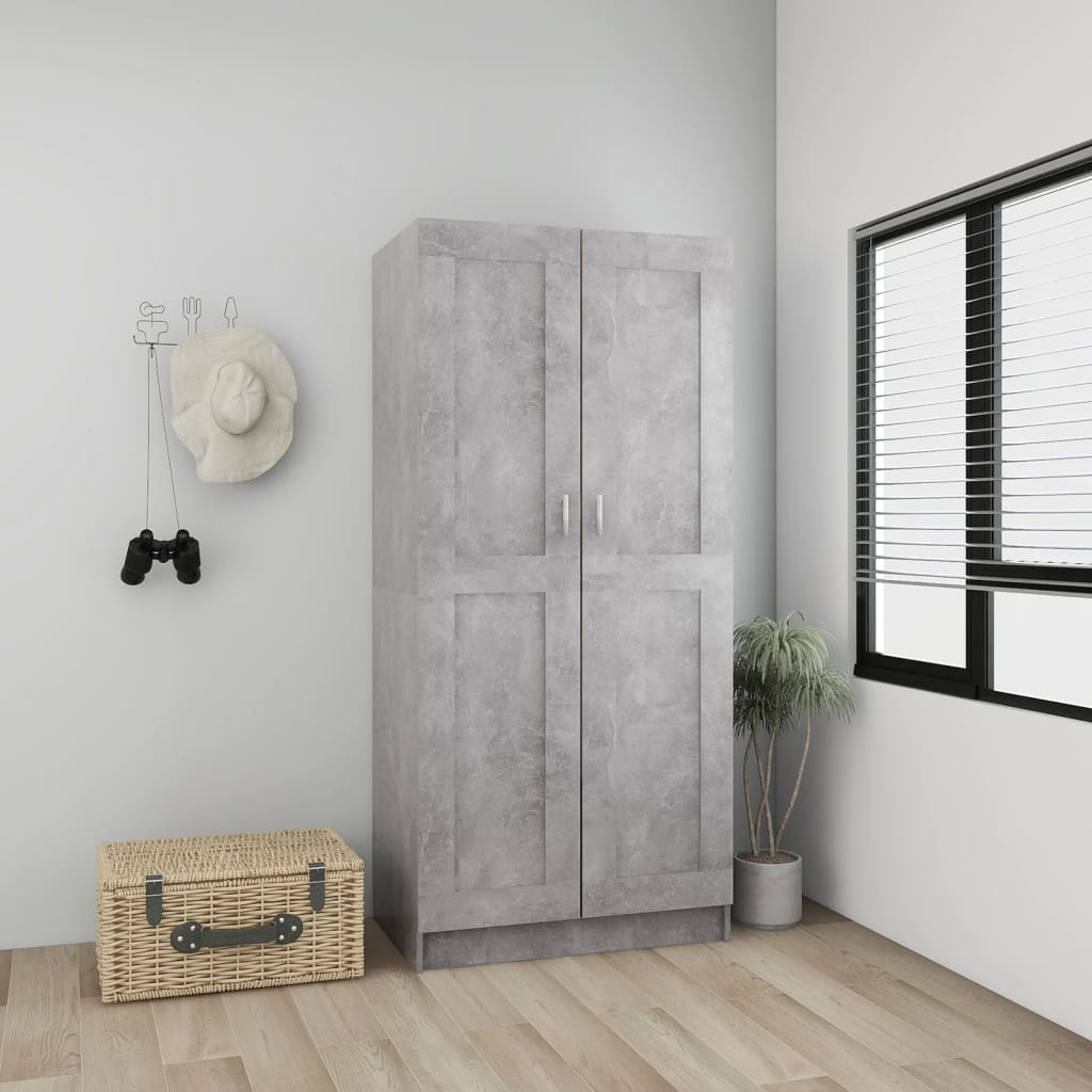 Concrete Grey Wardrobe - Sudd