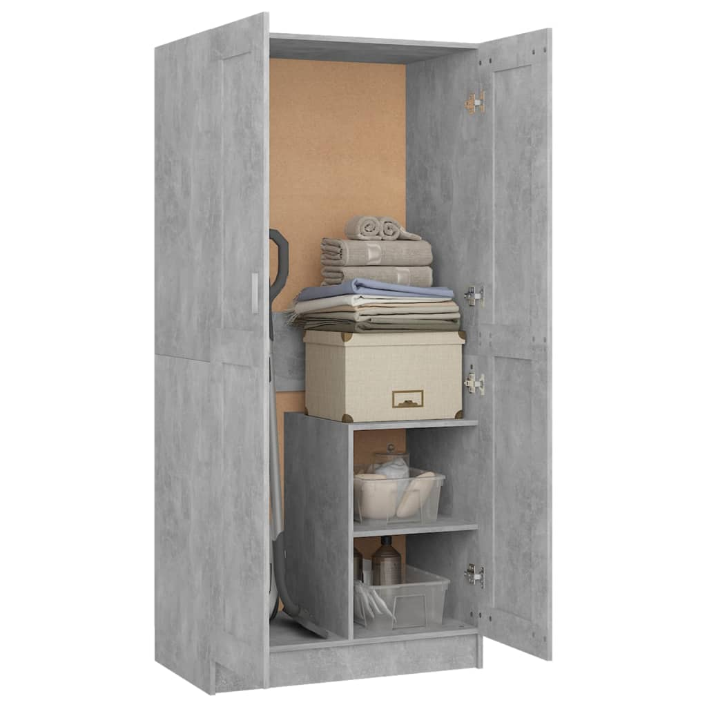 Concrete Grey Wardrobe - Sudd