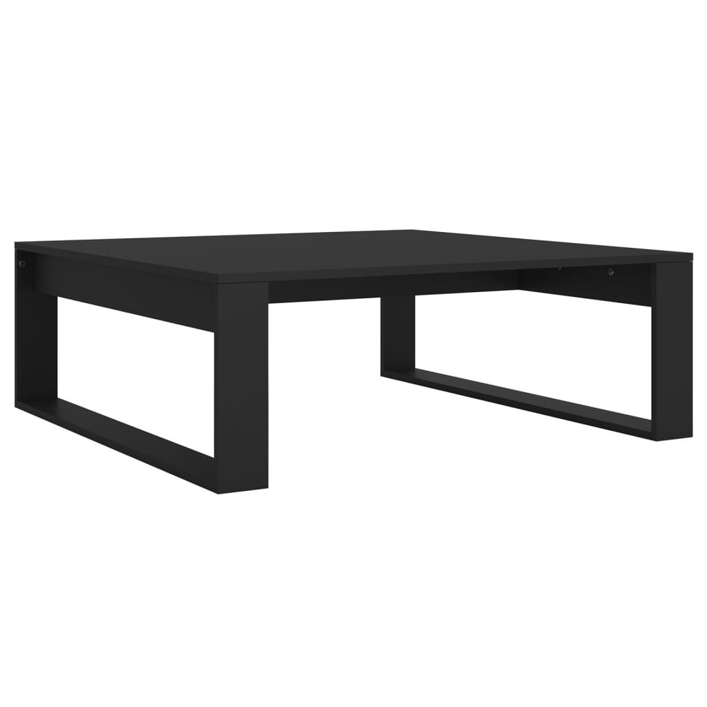 vidaXL Coffee Table Black 100x100x35 cm Engineered Wood - Sudd