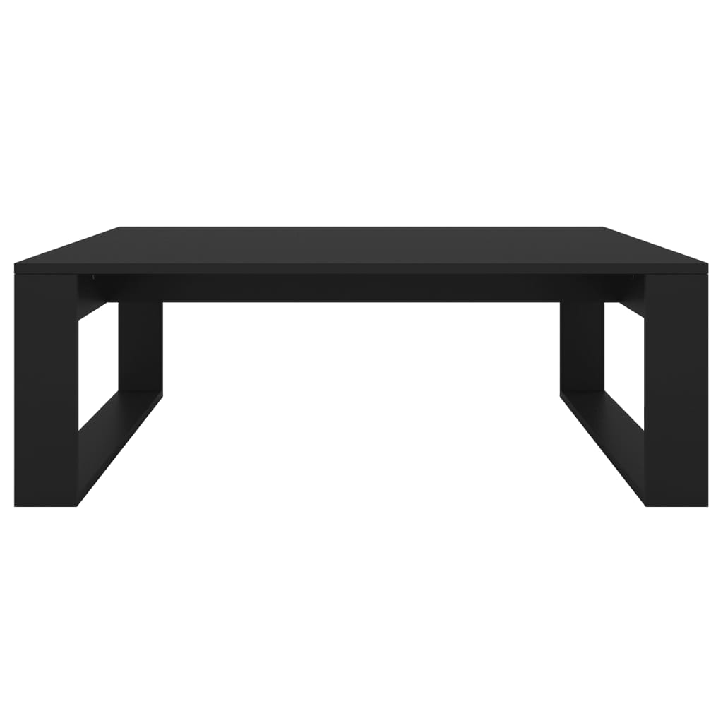 vidaXL Coffee Table Black 100x100x35 cm Engineered Wood - Sudd