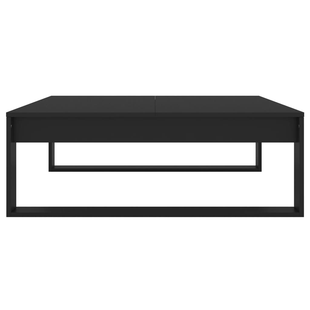 vidaXL Coffee Table Black 100x100x35 cm Engineered Wood - Sudd