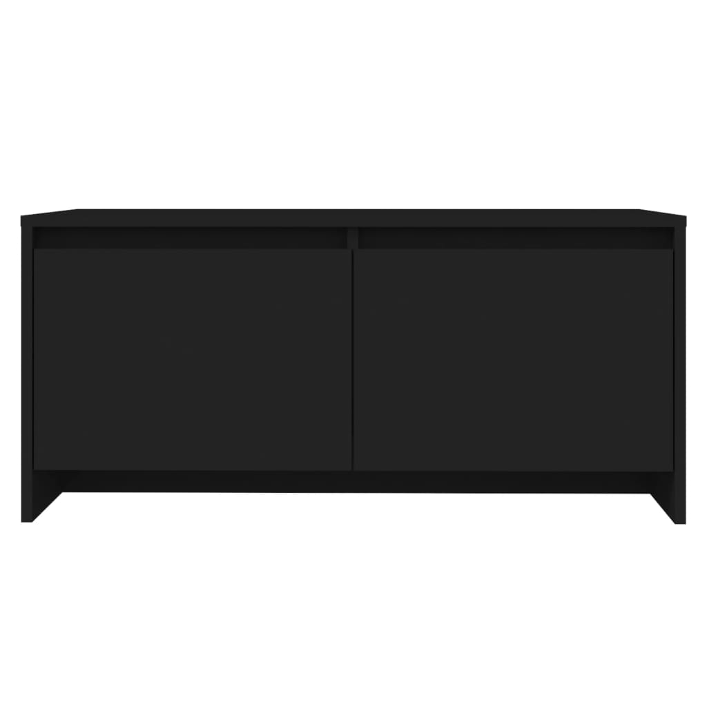 vidaXL Coffee Table Black 90x50x41.5 cm Engineered Wood - Sudd