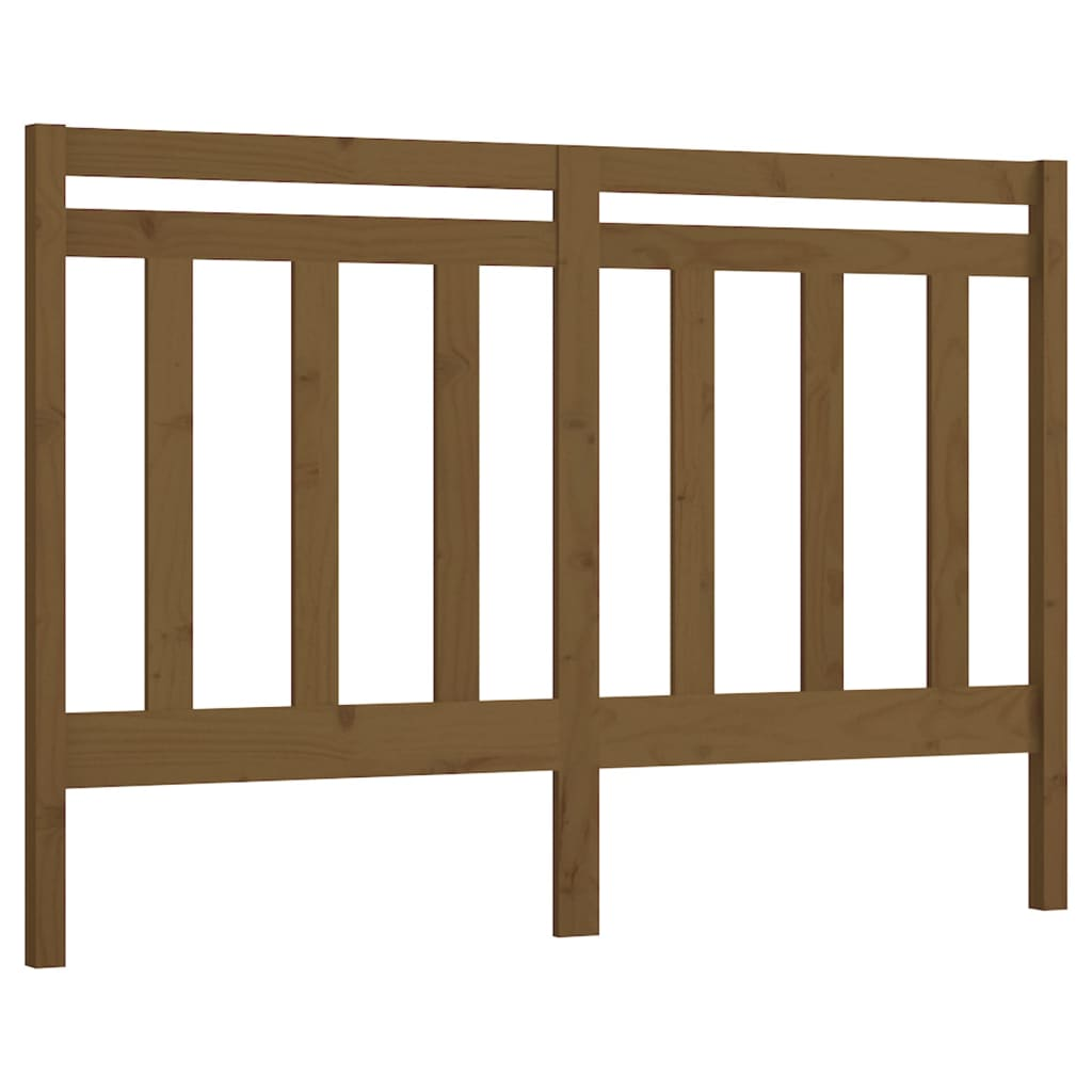 vidaXL Bed Headboard Honey Brown 156x4x100 cm Solid Wood Pine - Sudd