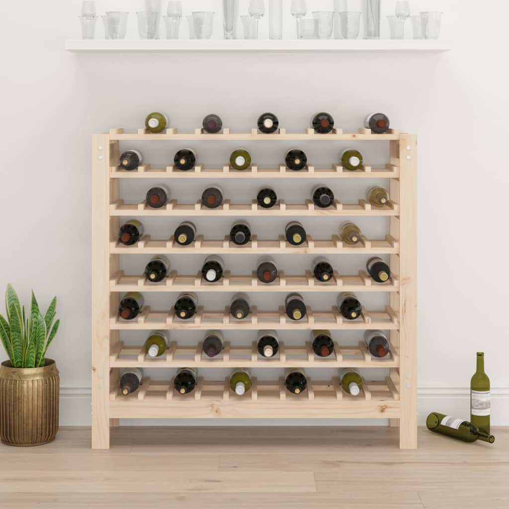 vidaXL Wine Rack 109.5x30x107.5 cm Solid Wood Pine - Sudd