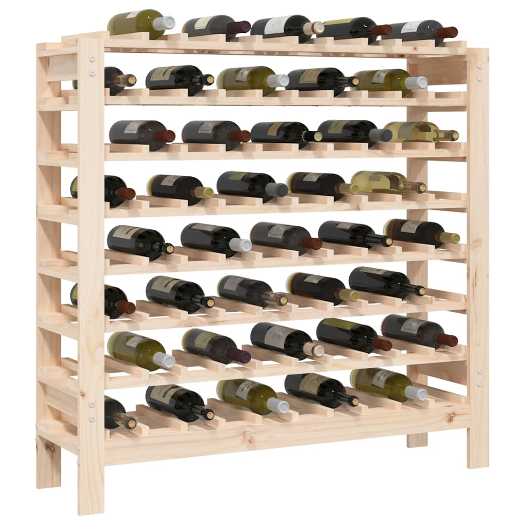 vidaXL Wine Rack 109.5x30x107.5 cm Solid Wood Pine - Sudd