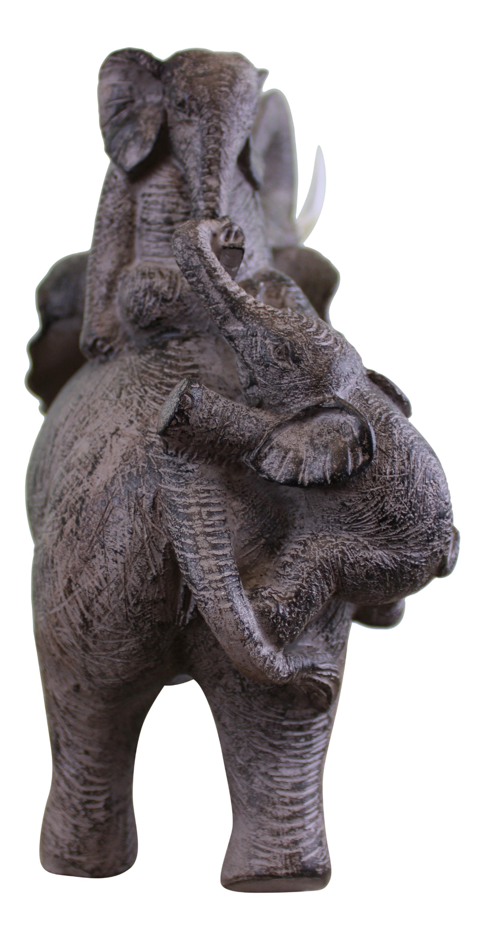 Climbing Elephants Ornament with Natural Effect - Lifelike Home Decoration - Sudd