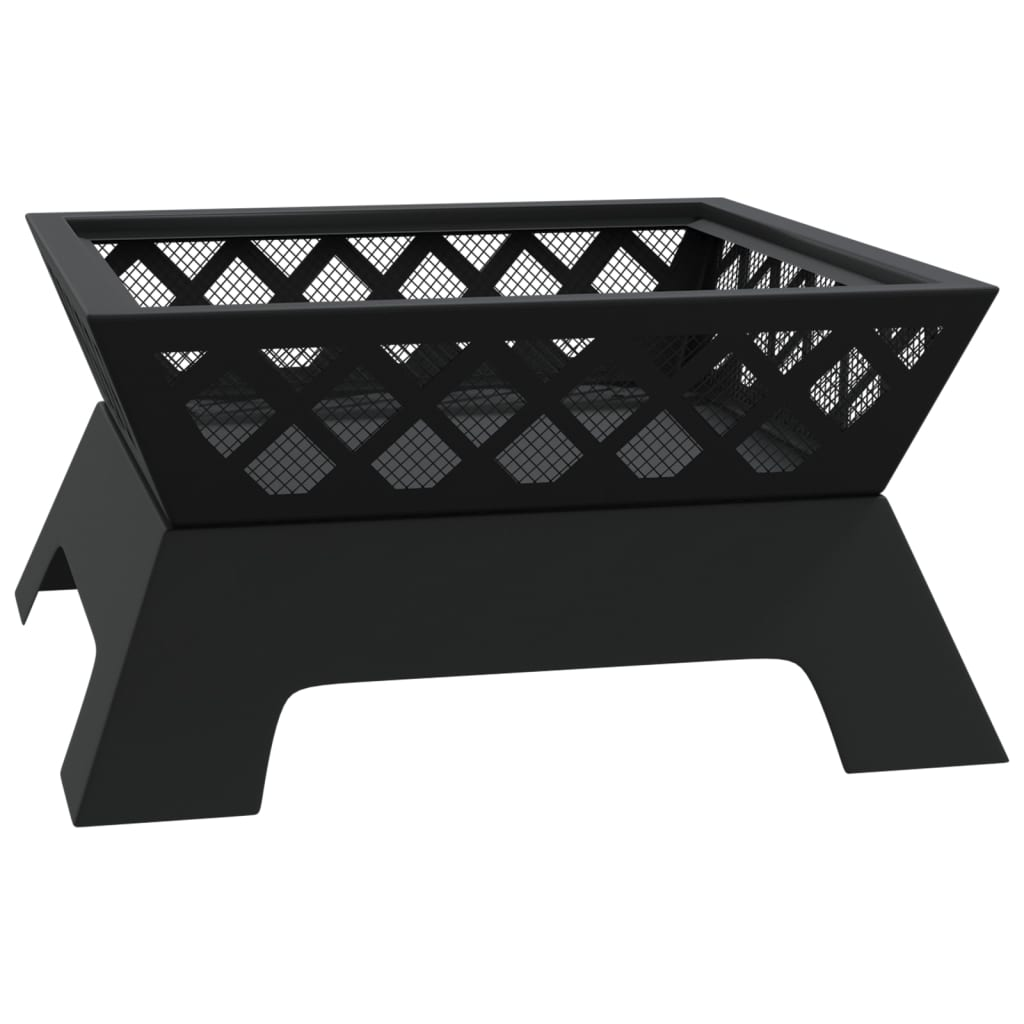 vidaXL Fire Pit with Poker 50 cm XXL Steel - Sudd