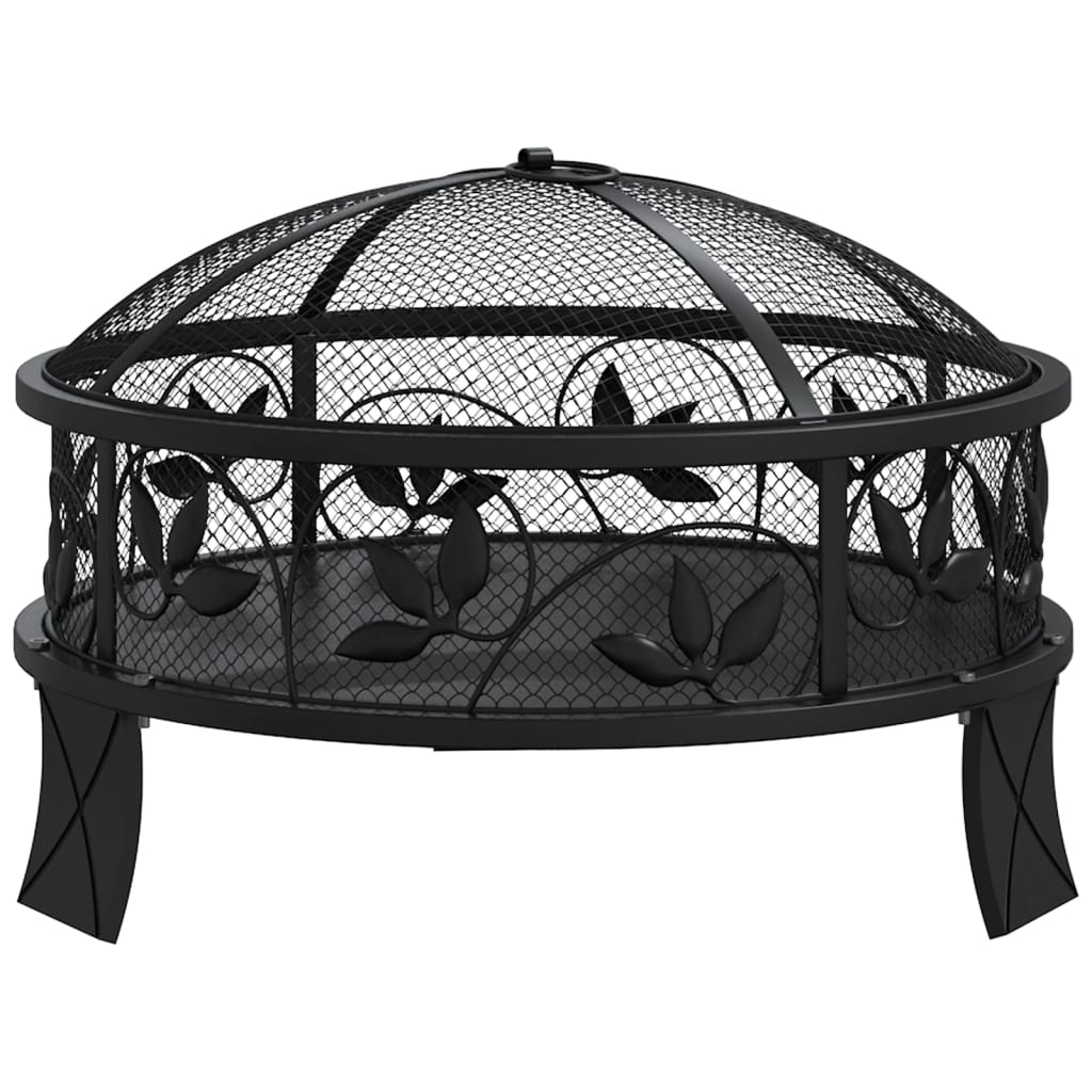 vidaXL Fire Pit with Poker 50 cm XXL Steel - Sudd