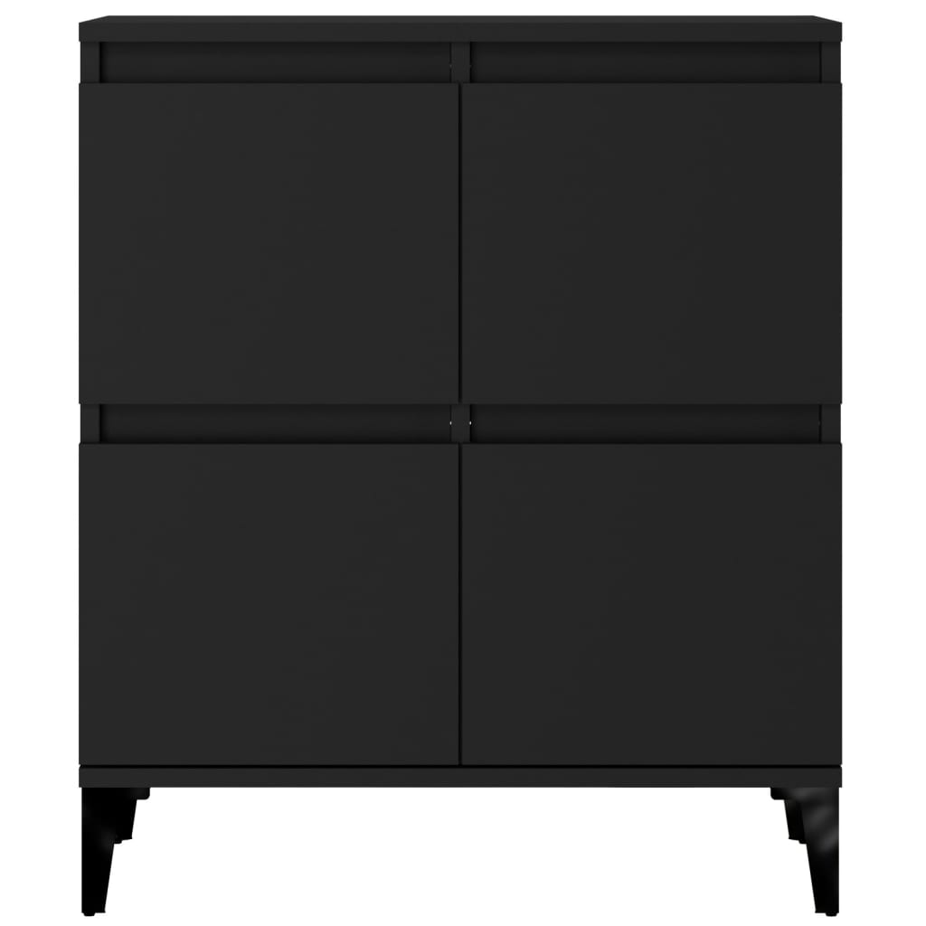 vidaXL Sideboards 3 pcs Black 60x35x70 cm Engineered Wood - Sudd