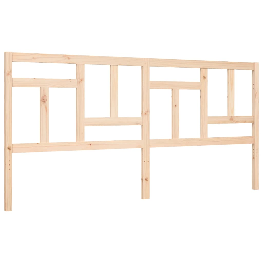 vidaXL Bed Frame with Headboard Super King Size Solid Wood - Sudd