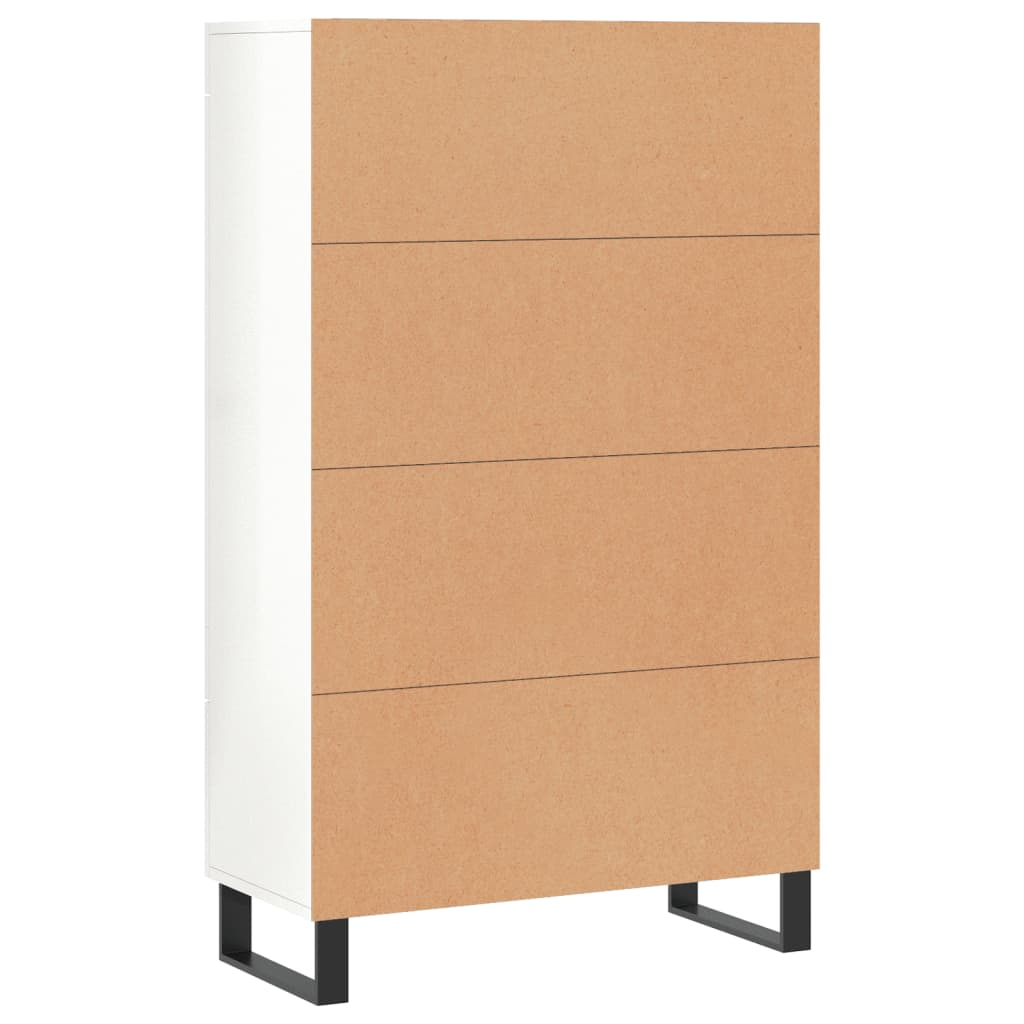 High Gloss White Highboard - Sudd