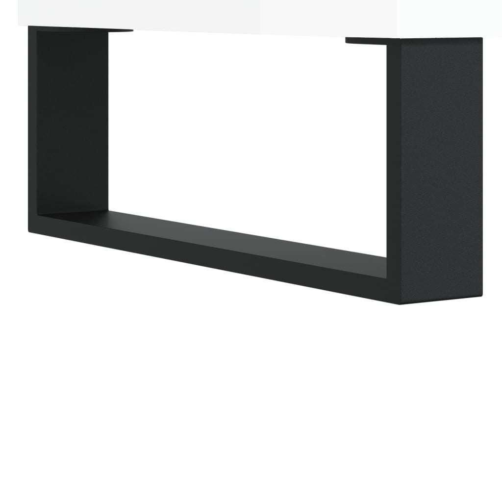 High Gloss White Highboard - Sudd