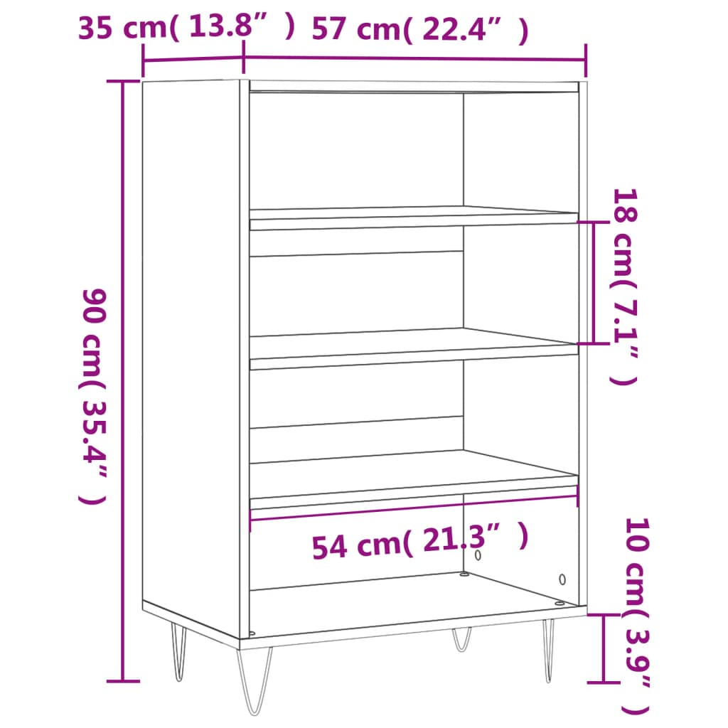 Sonoma Oak Highboard - Sudd