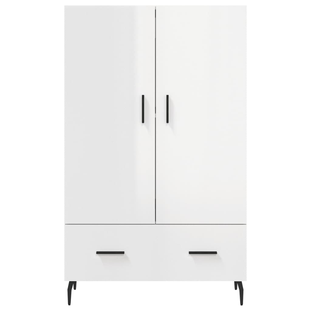 High Gloss White Highboard - Sudd