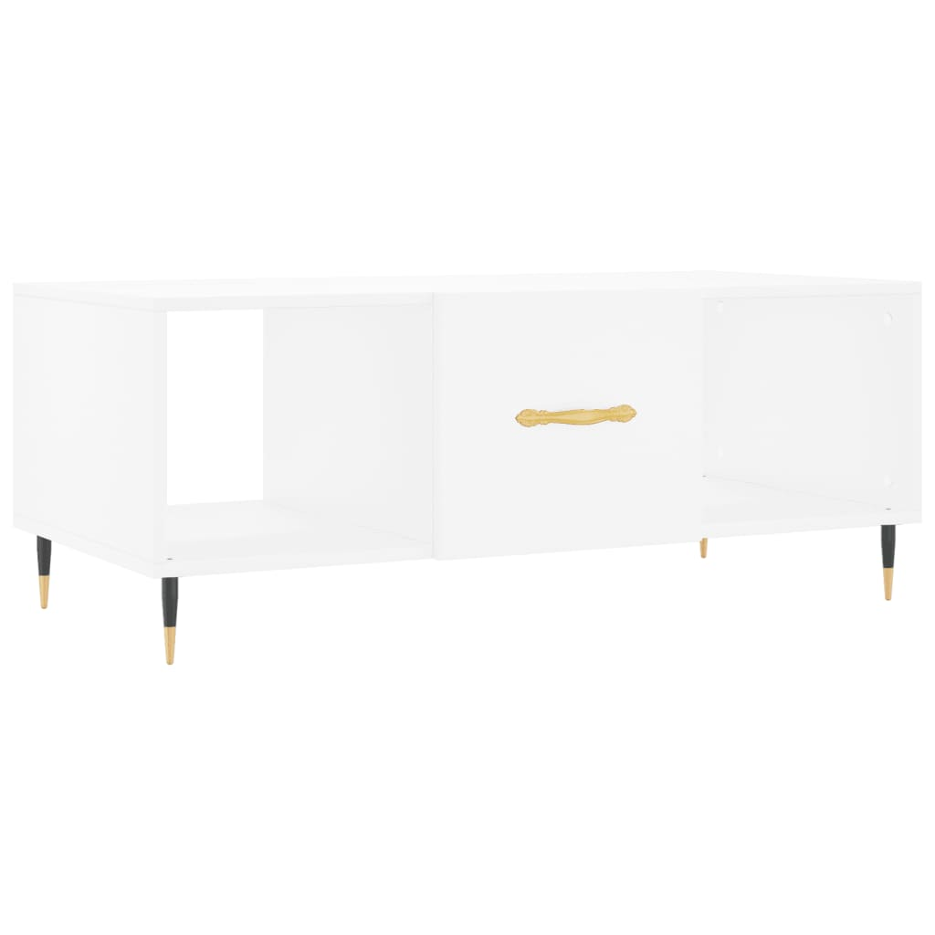 vidaXL Coffee Table White 102x50x40 cm Engineered Wood - Sudd