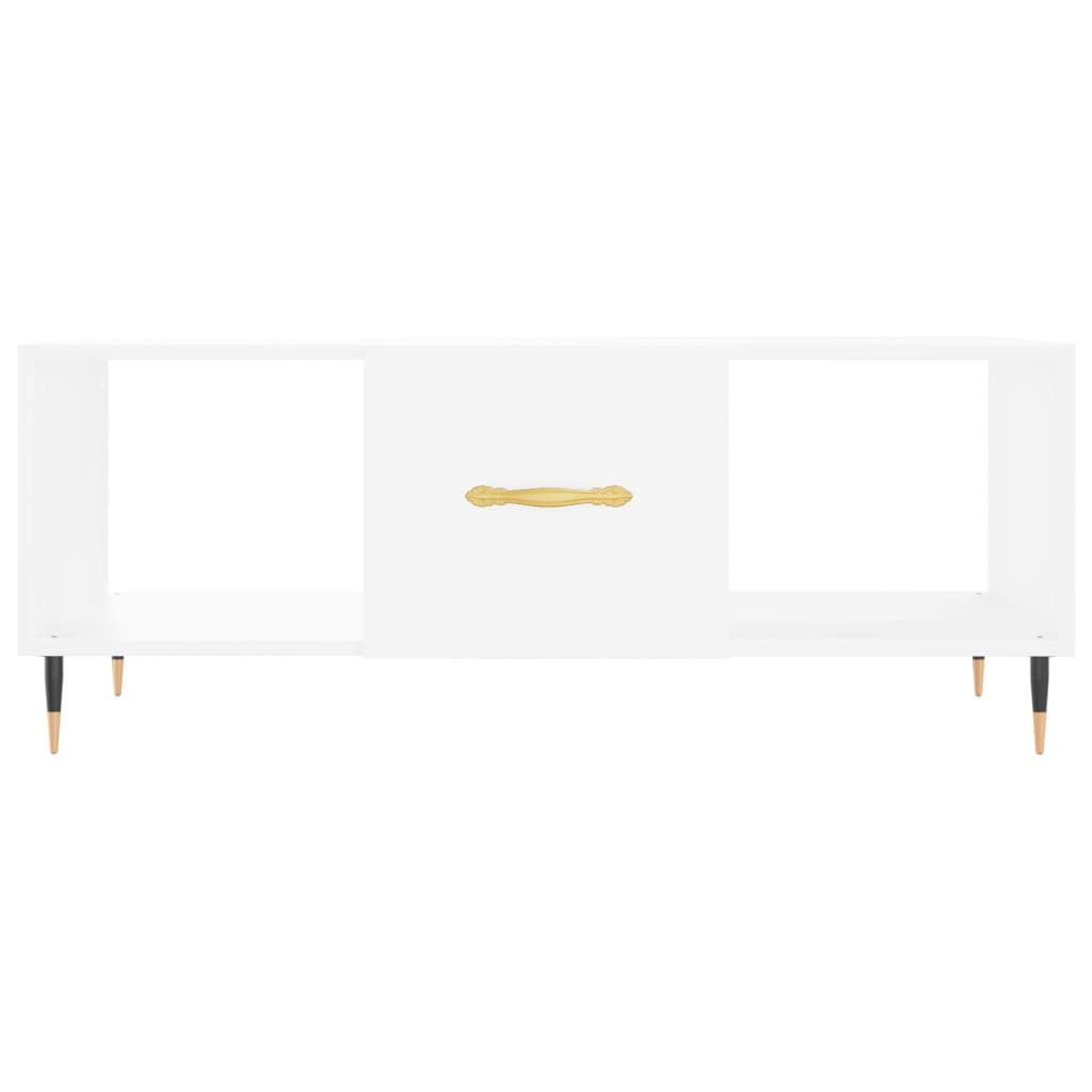 vidaXL Coffee Table White 102x50x40 cm Engineered Wood - Sudd