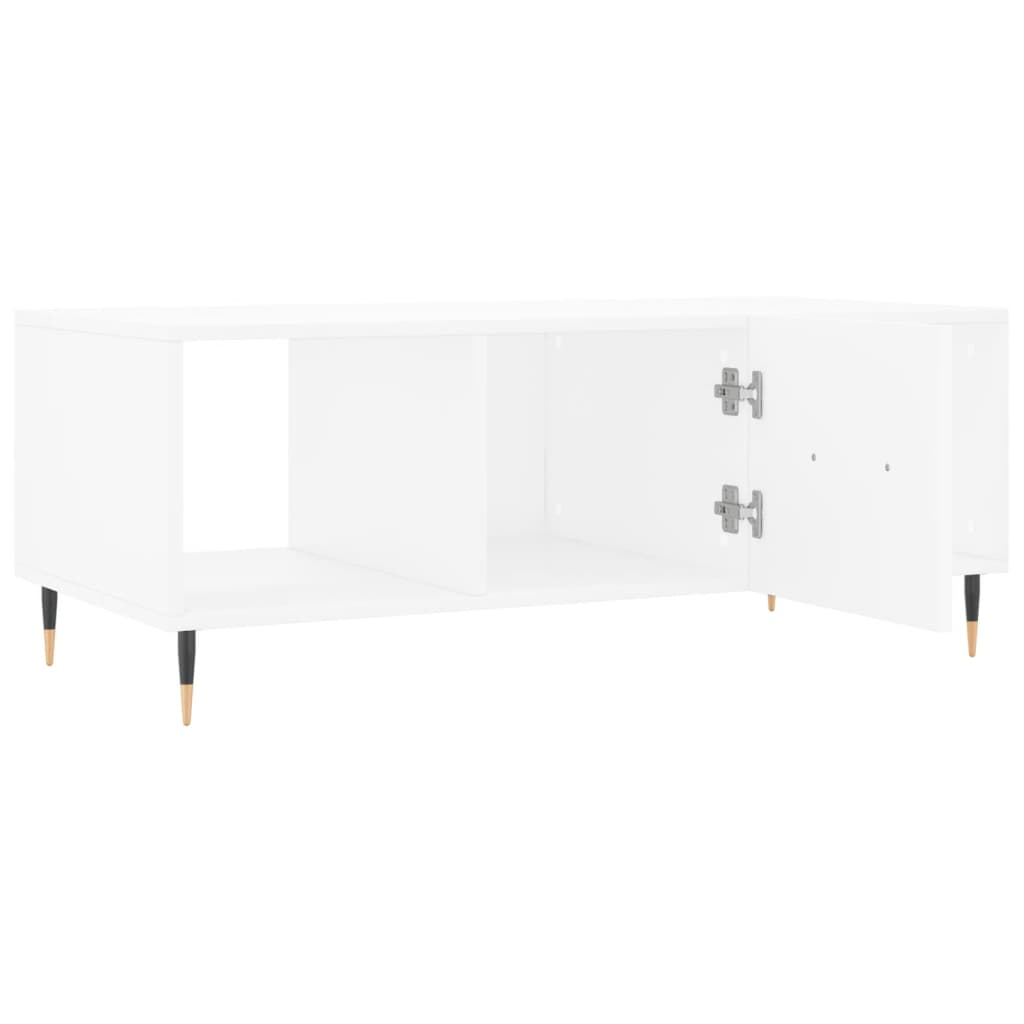 vidaXL Coffee Table White 102x50x40 cm Engineered Wood - Sudd