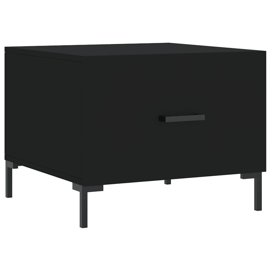 vidaXL Coffee Table Black 50x50x40 cm Engineered Wood - Sudd