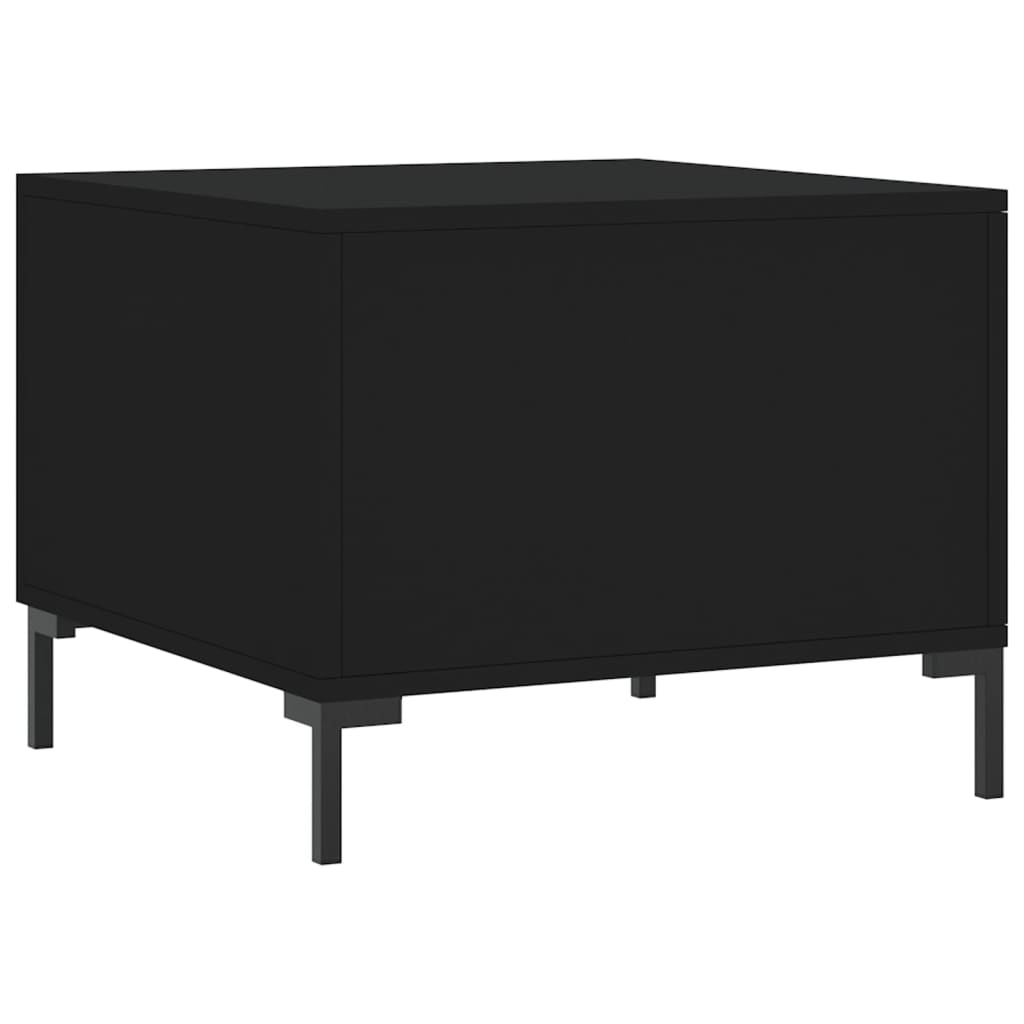 vidaXL Coffee Table Black 50x50x40 cm Engineered Wood - Sudd