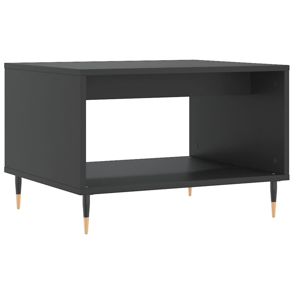 vidaXL Coffee Table Black 60x50x40 cm Engineered Wood - Sudd