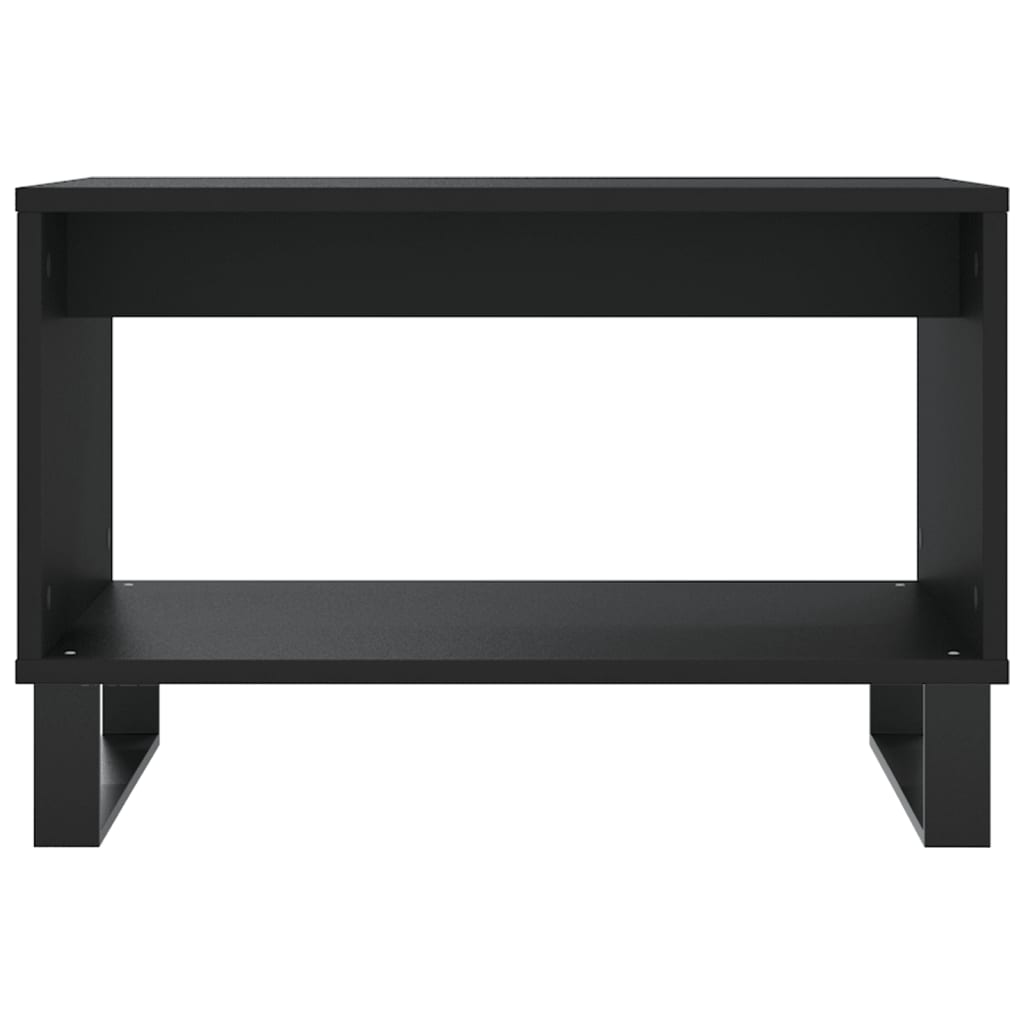 vidaXL Coffee Table Black 60x50x40 cm Engineered Wood - Sudd