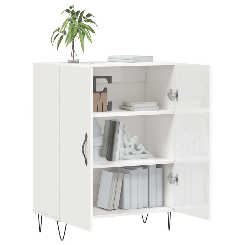 High Gloss White Sideboard - Sudd