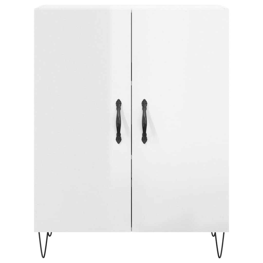 High Gloss White Sideboard - Sudd