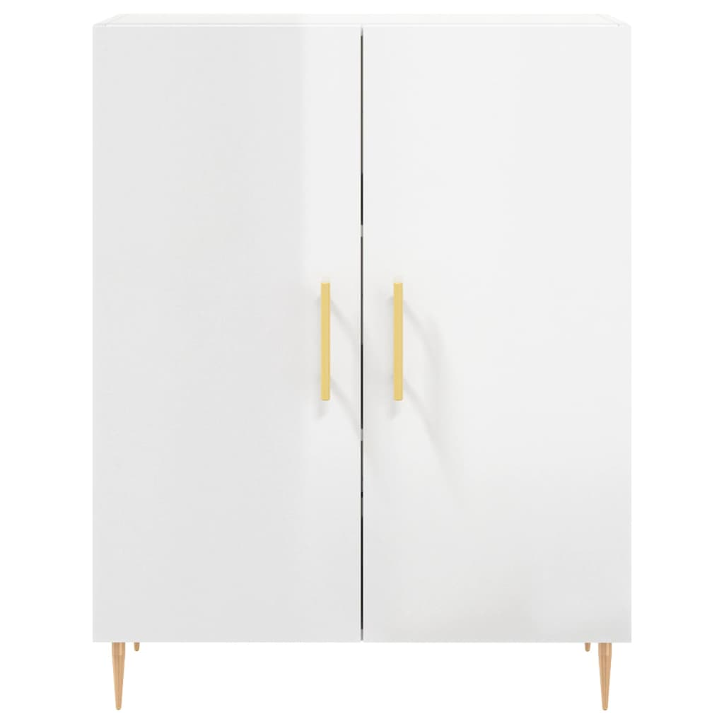 High Gloss White Sideboard Medium - Sudd