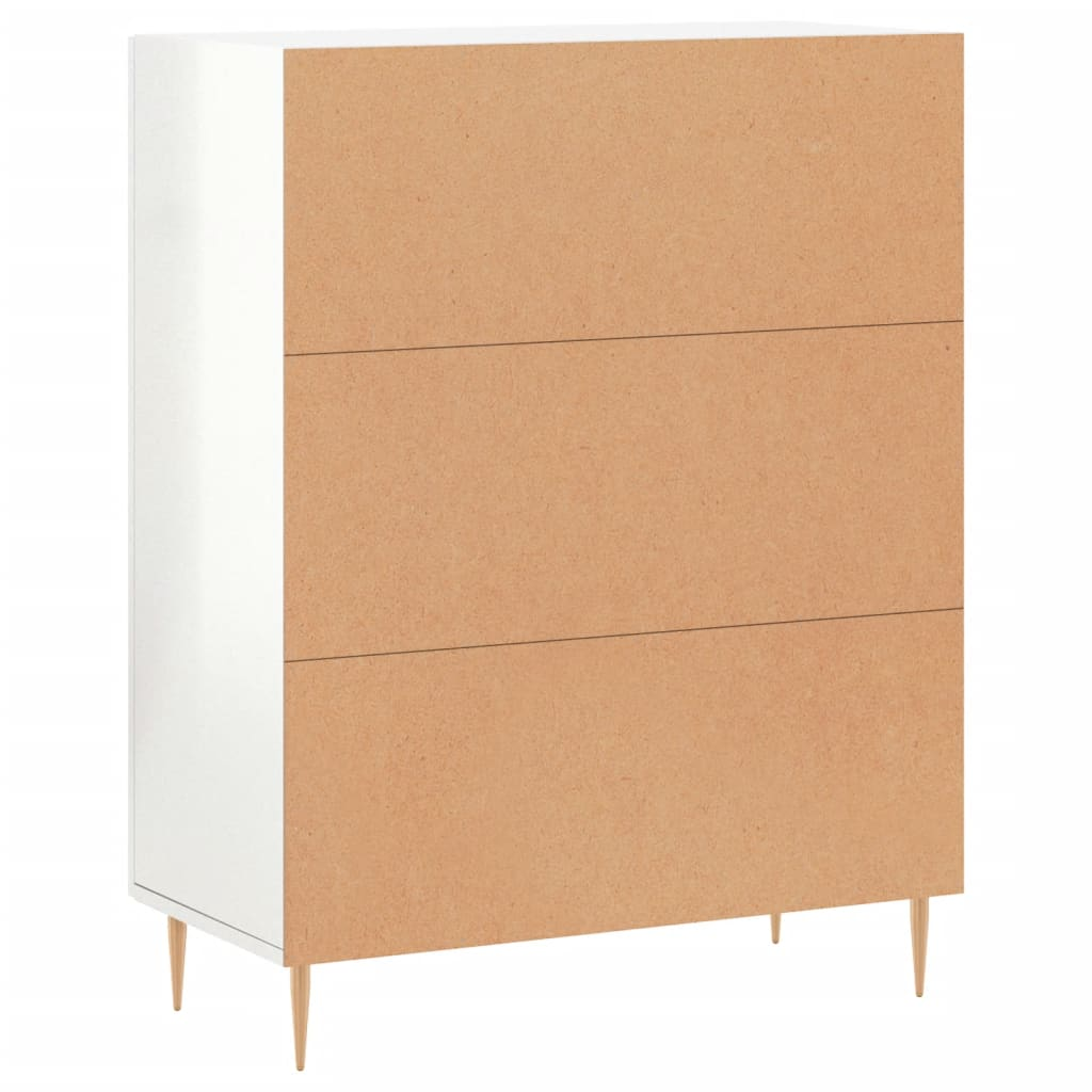 High Gloss White Sideboard Medium - Sudd