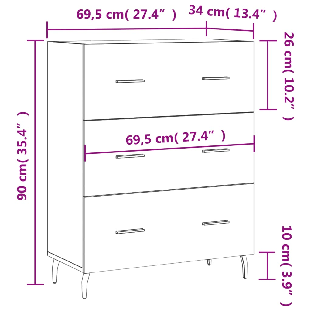 White Sideboard - Sudd