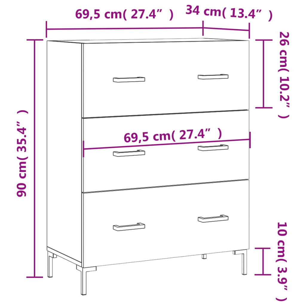 Sonoma Oak Sideboard - Sudd