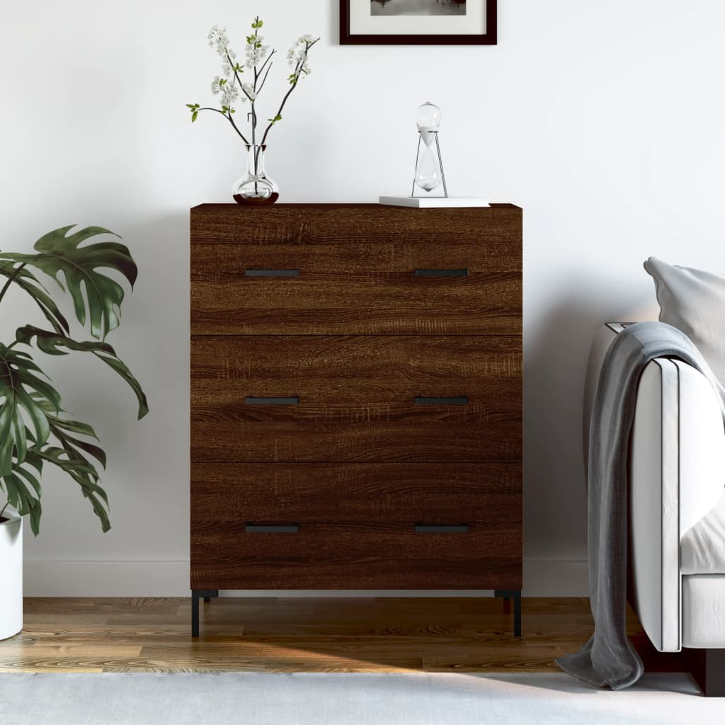 Brown Oak Sideboard - Sudd