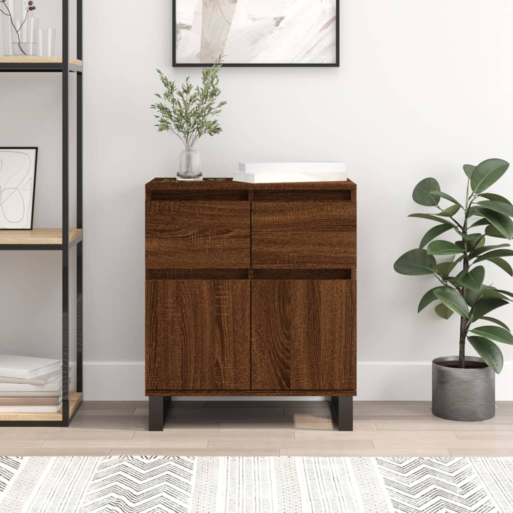 Brown Oak Sideboard - Sudd