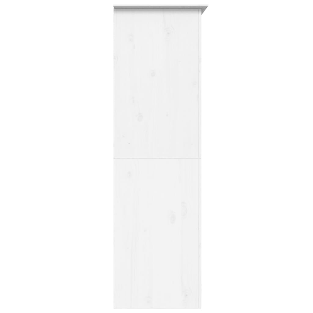 vidaXL Wardrobe BODO White 101x52x176.5 cm Solid Wood Pine - Sudd