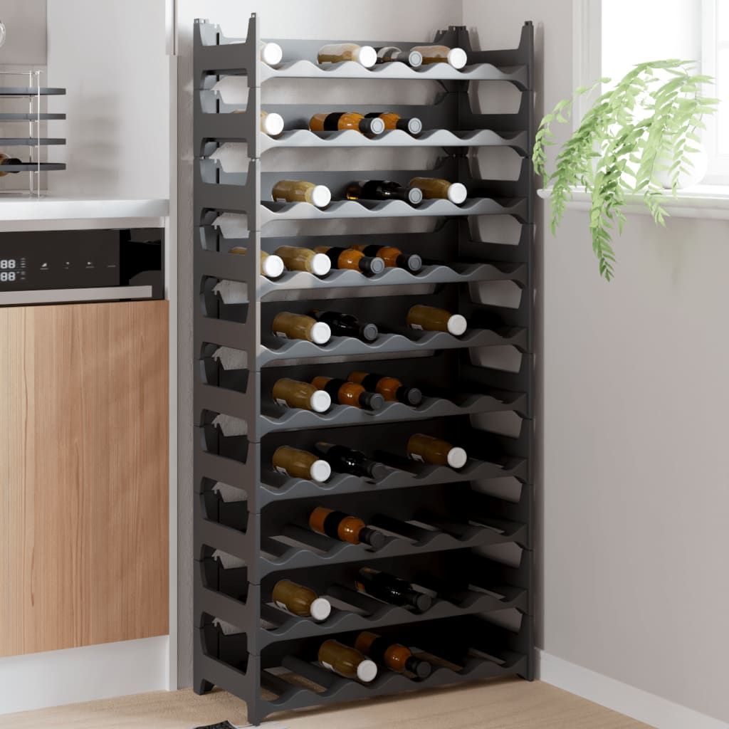 vidaXL Wine Rack for 60 Bottles PP Stackable - Sudd