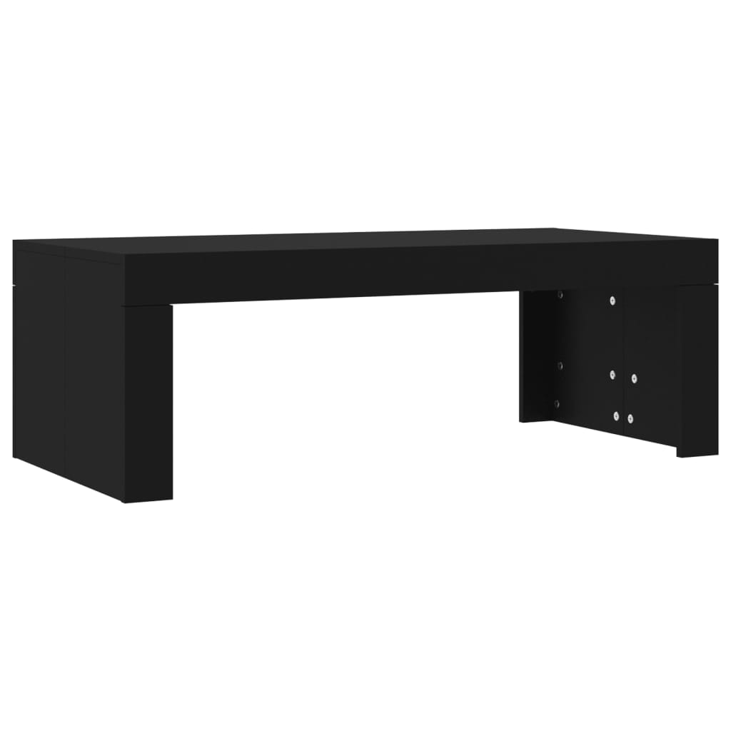 vidaXL Coffee Table Black 102x50x36 cm Engineered Wood - Sudd