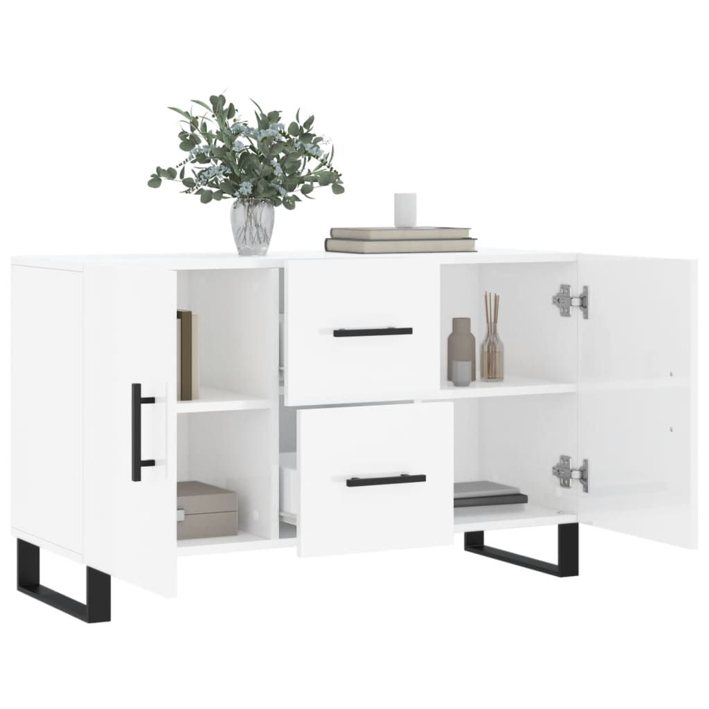 High Gloss White Sideboard - Sudd