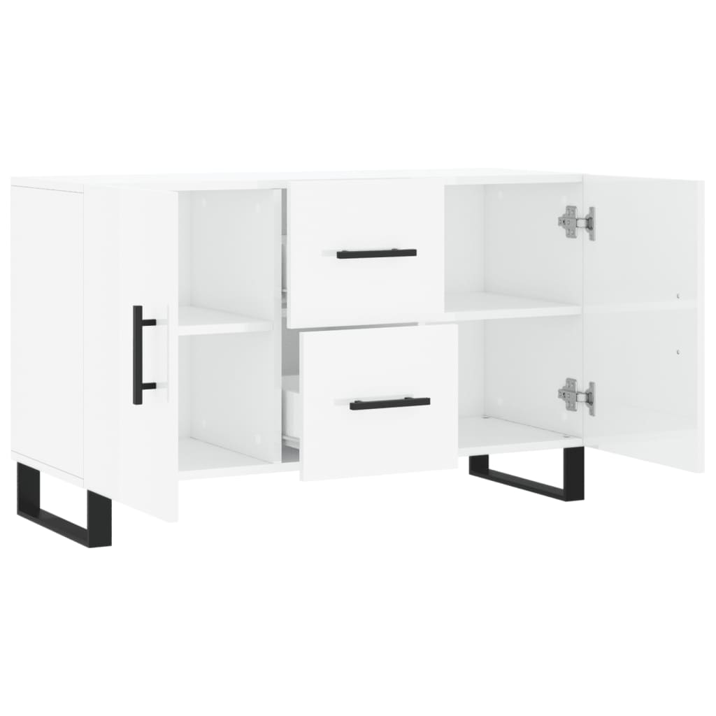 High Gloss White Sideboard - Sudd