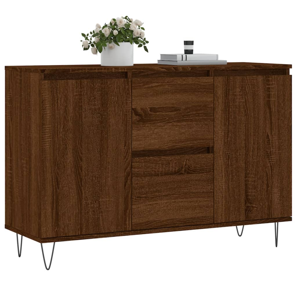 Brown Oak Sideboard - Sudd